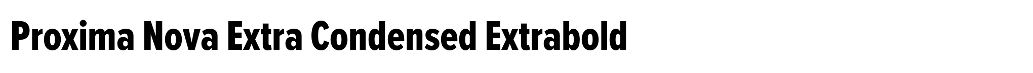 Proxima Nova Extra Condensed Extrabold image